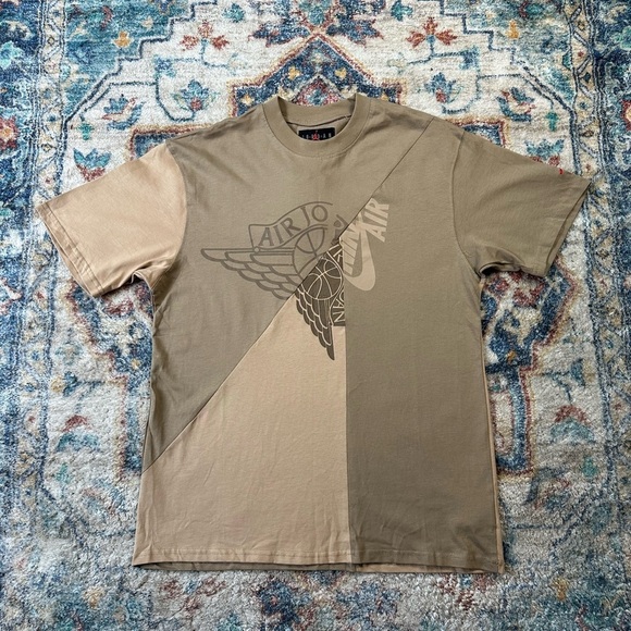 Air Jordan Cactus Jack Travis Scott Split T-shirt Medium - Picture 1 of 6